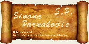 Simona Parmaković vizit kartica